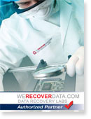 WeRecoverData.com Data Recovery Labs Partner Poster